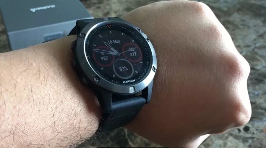 Garmin fēnix 5 Premium Watch On A-Man's Wrist